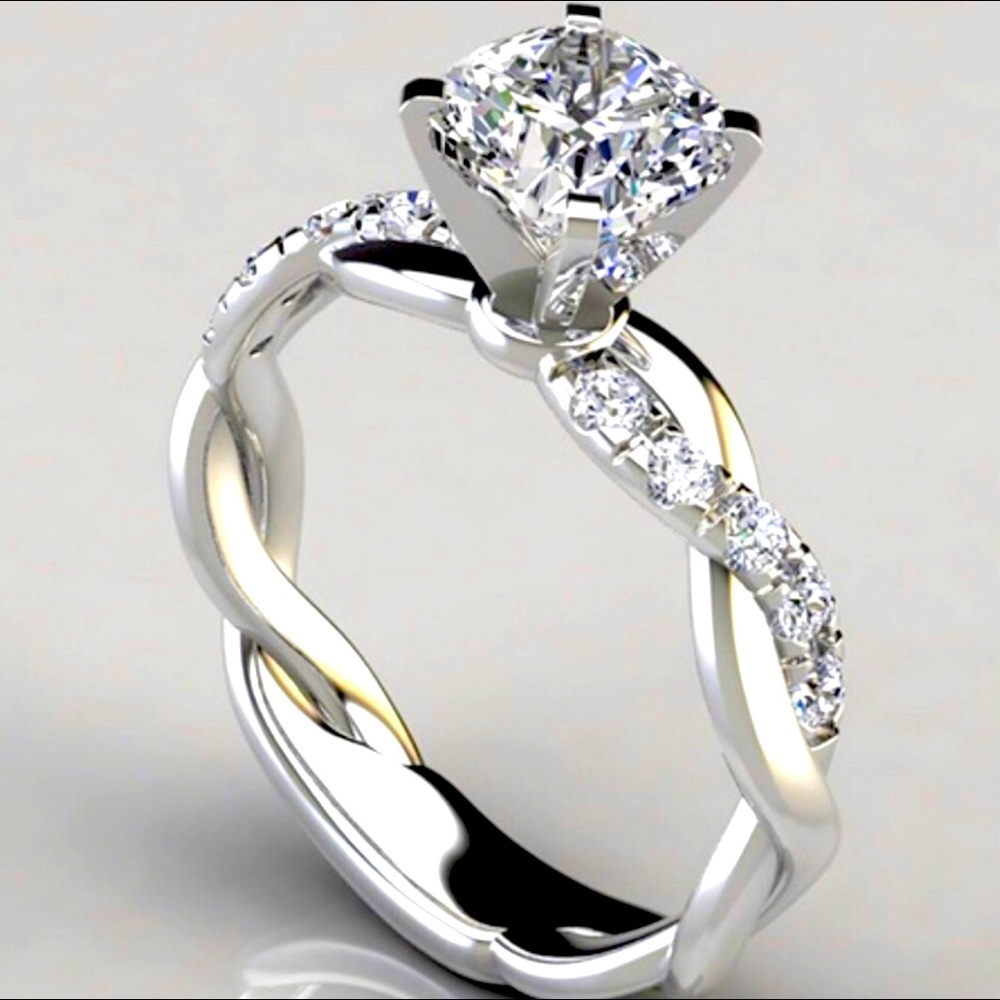 ✨925 White Sapphire Diamond Ring✨